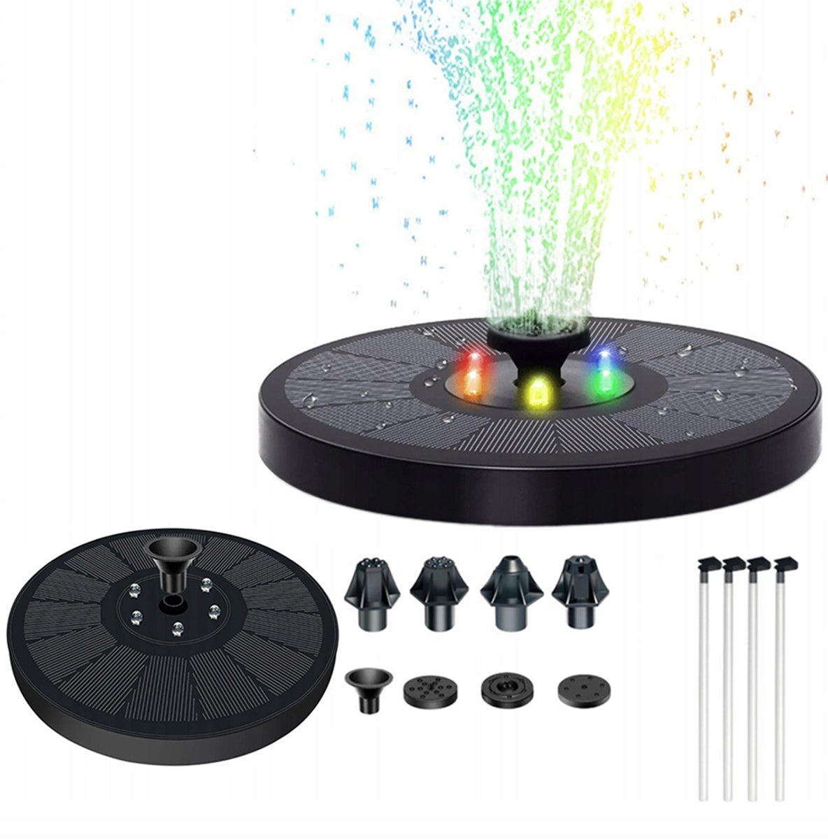 SOLAR FOUNTAIN FOR GARDEN POND FLOATING LED RGB Series ZD70G