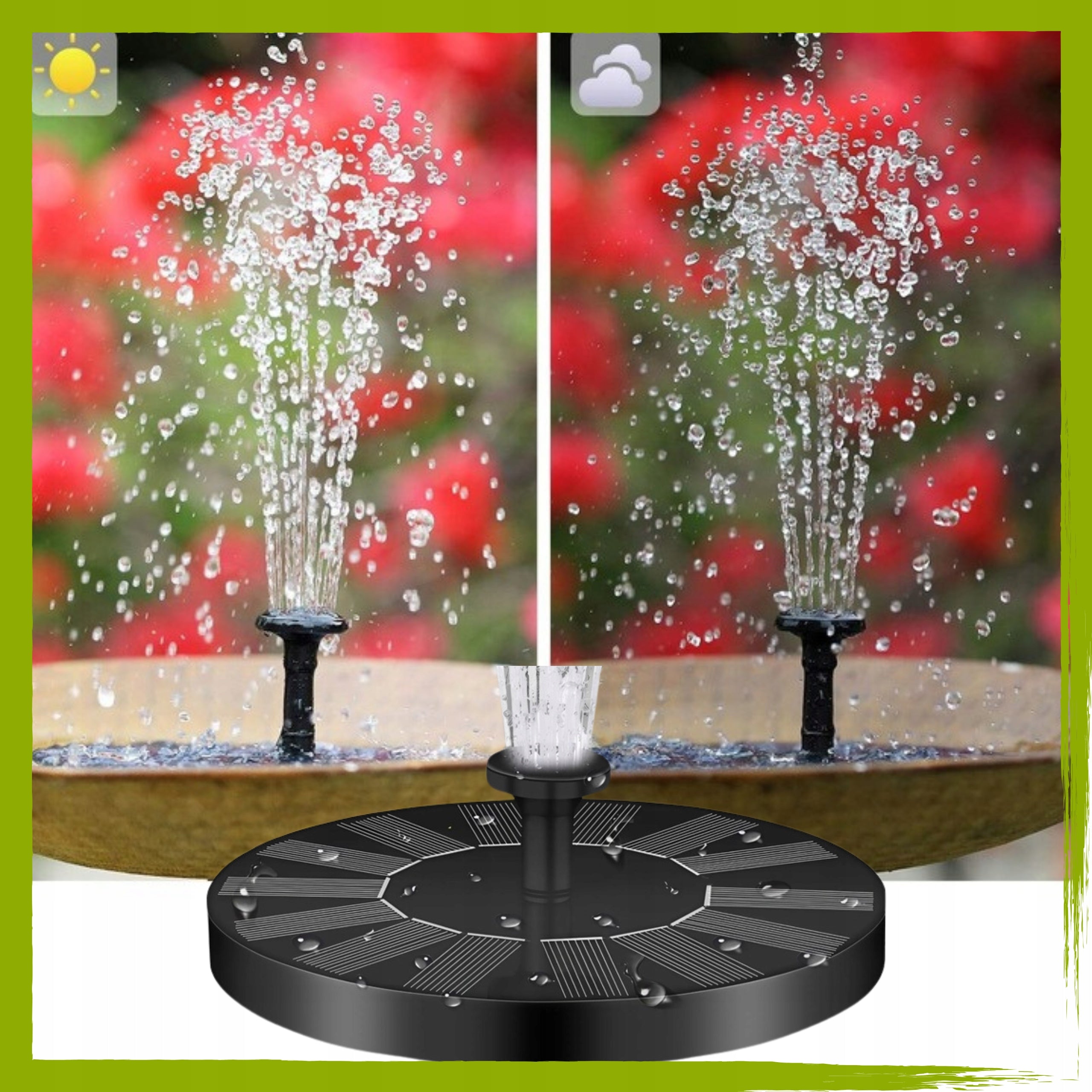 SOLAR GARDEN FOUNTAIN FLOATING FOR POND WATER MESH PUMP FOR GARDEN Manufacturer code FONTANNA SOLARNA DO OGRODU OCZKA WODNEGO