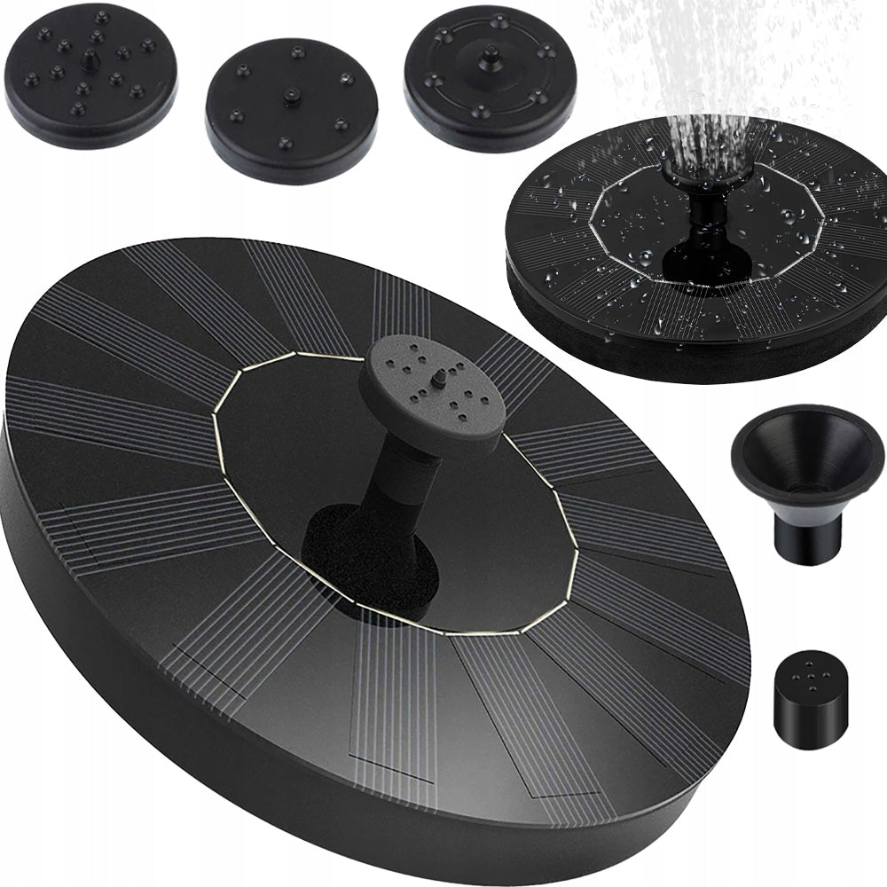 SOLAR GARDEN FOUNTAIN FLOATING FOR POND WATER MESH PUMP FOR GARDEN