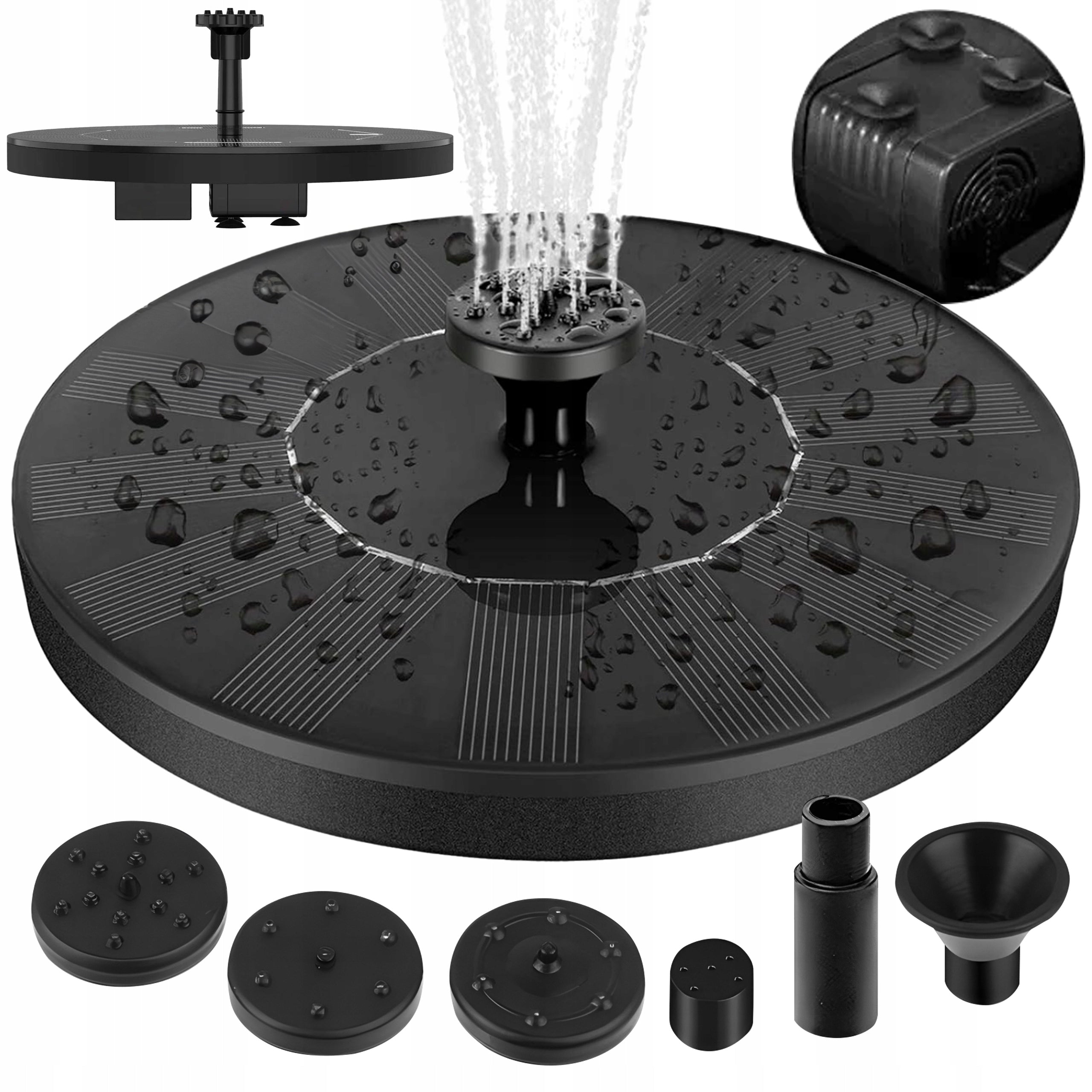 SOLAR GARDEN FOUNTAIN FLOATING WATER PUMP FOR POND
