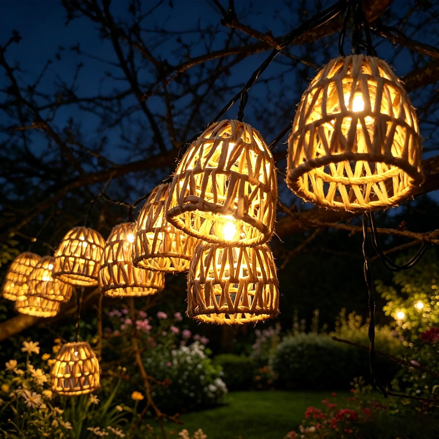 SOLAR GARDEN GARLAND 3.6M 10 LED SOLAR GARDEN LIGHTS IP65 Brand no brand