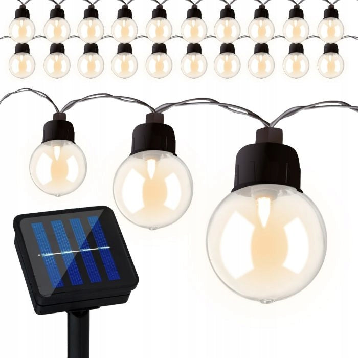 SOLAR GARDEN GARLAND 5.68 m 20 LED lights GARDEN BALCONY TERRACE PLOT