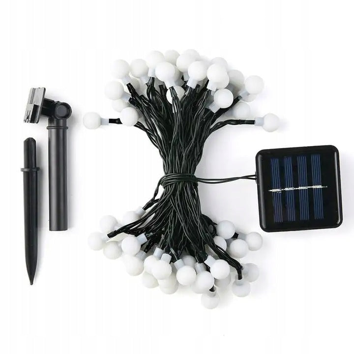 SOLAR GARDEN GARLAND OUTDOOR LED LAMPS MILKY 30 LEDs 450cm WARM EAN (GTIN) 5902340681558