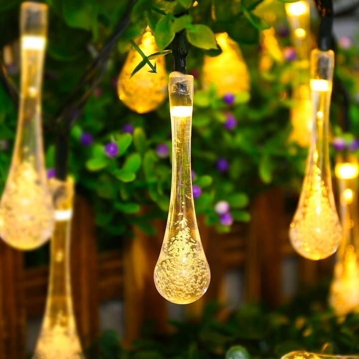 SOLAR GARDEN GARLAND TEARS DROPS 40LED ICILS Manufacturer code 2288