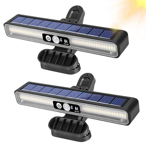 SOLAR GARDEN LAMPS WITH MOTION SENSOR LED 3 MODES 2 PCS STEEL Brand no brand