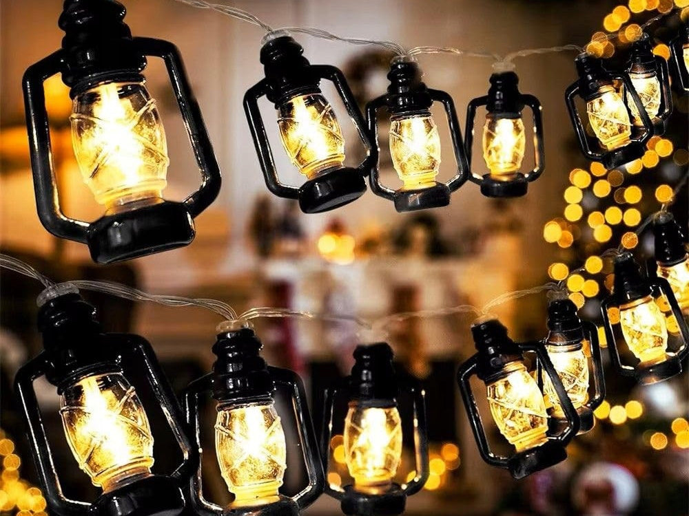 SOLAR GARDEN LIGHTS LED GARLAND LANTERNS FOR BALCONY DECORATIVE TERRACE Length 690 cm