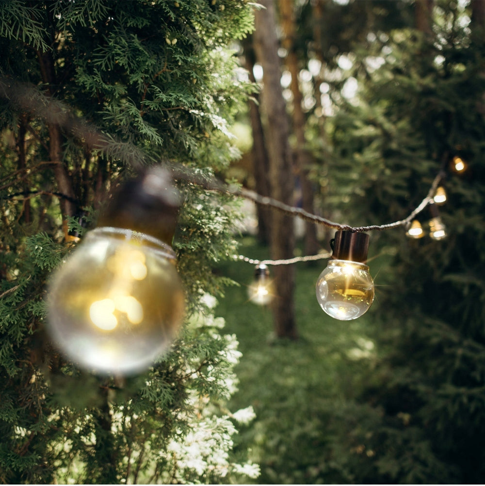 SOLAR GARDEN LIGHTS LED GARLAND SOLAR LAMP RETRO LOFT TERRACE BALCONY*30 Length 17 cm