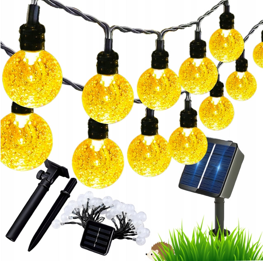 SOLAR GARLAND 5m 50 LED Light Solar Garden Lights 5m GARDEN