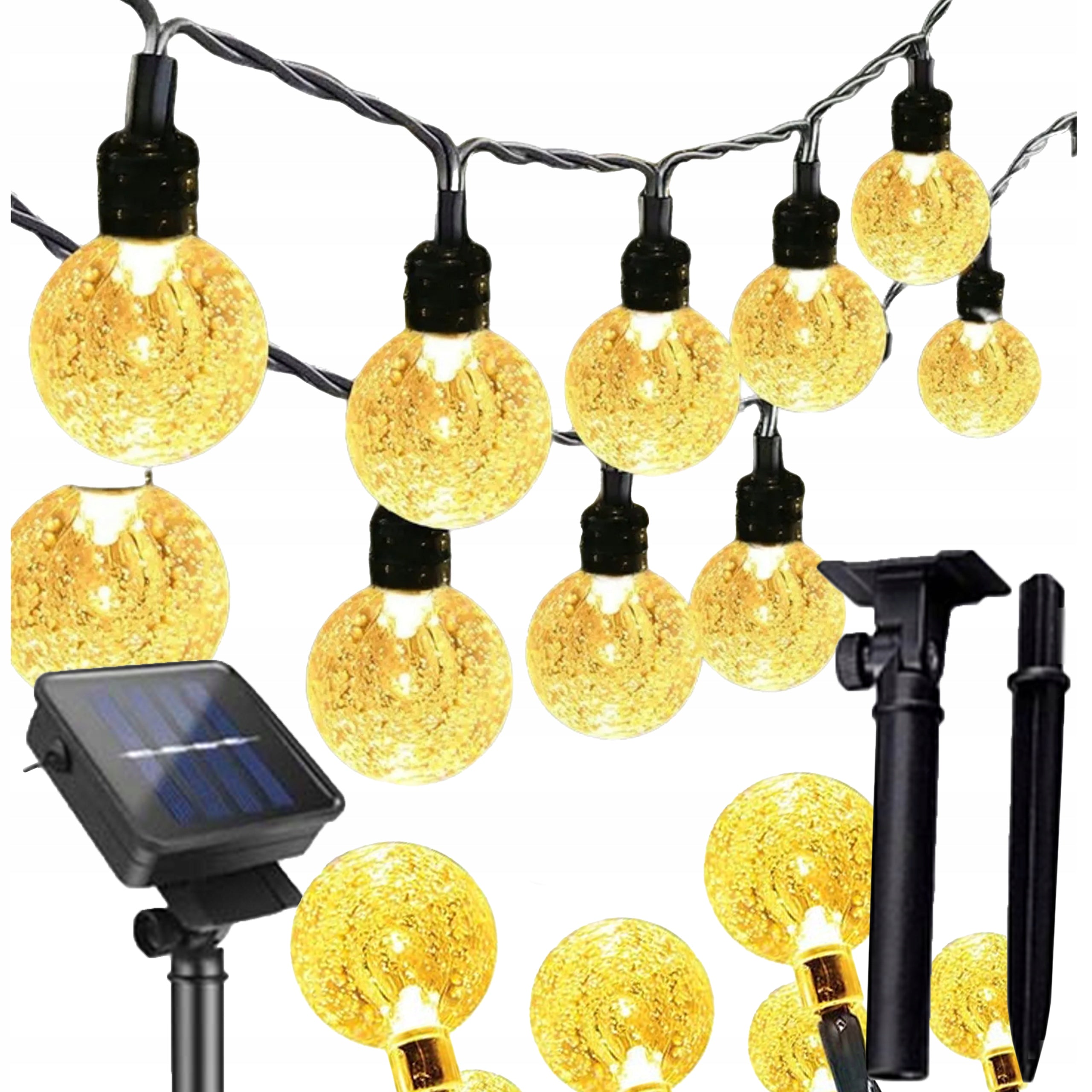 SOLAR GARLAND 5m GARDEN BALCONY FOR GARDEN SOLAR OUTDOOR LIGHTS