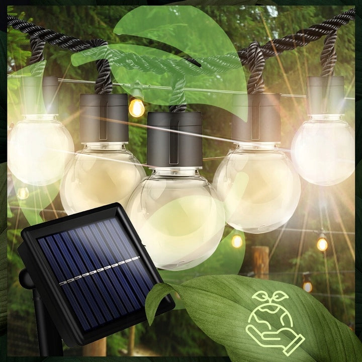 SOLAR GARLAND LAMPS BALLS CHAIN 4.5m 20 BULBS FOR BALCONY TERRACE ALTANE Brand MAXSELL
