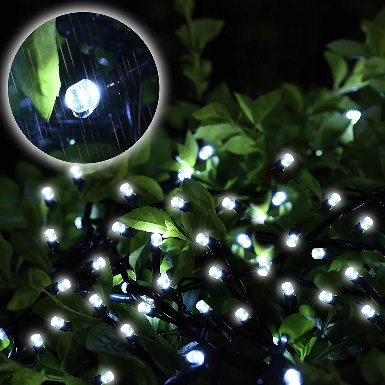 SOLAR GARLAND LED 22M 200 LEDs white light lamp Brand no brand