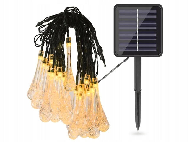 SOLAR GARLAND, TEARS GARDEN LAMPS, 40 LEDs EAN (GTIN) 5903726634106