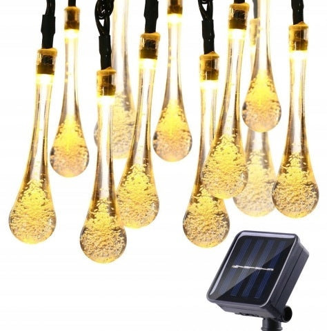SOLAR GARLAND, TEARS GARDEN LAMPS, 40 LEDs