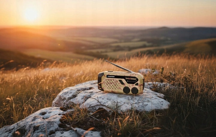 SOLAR HIKING RADIO FOR NETWORK BATTERY FISH Blaupunkt ER10 DYNAMO Model ER10DC