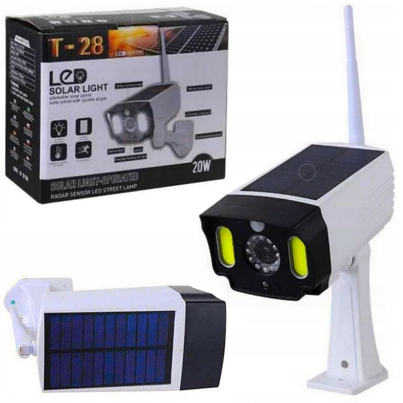 SOLAR LAMP DUMMY CAMERA 2IN1 MOTION SENSOR 20W Brand no brand