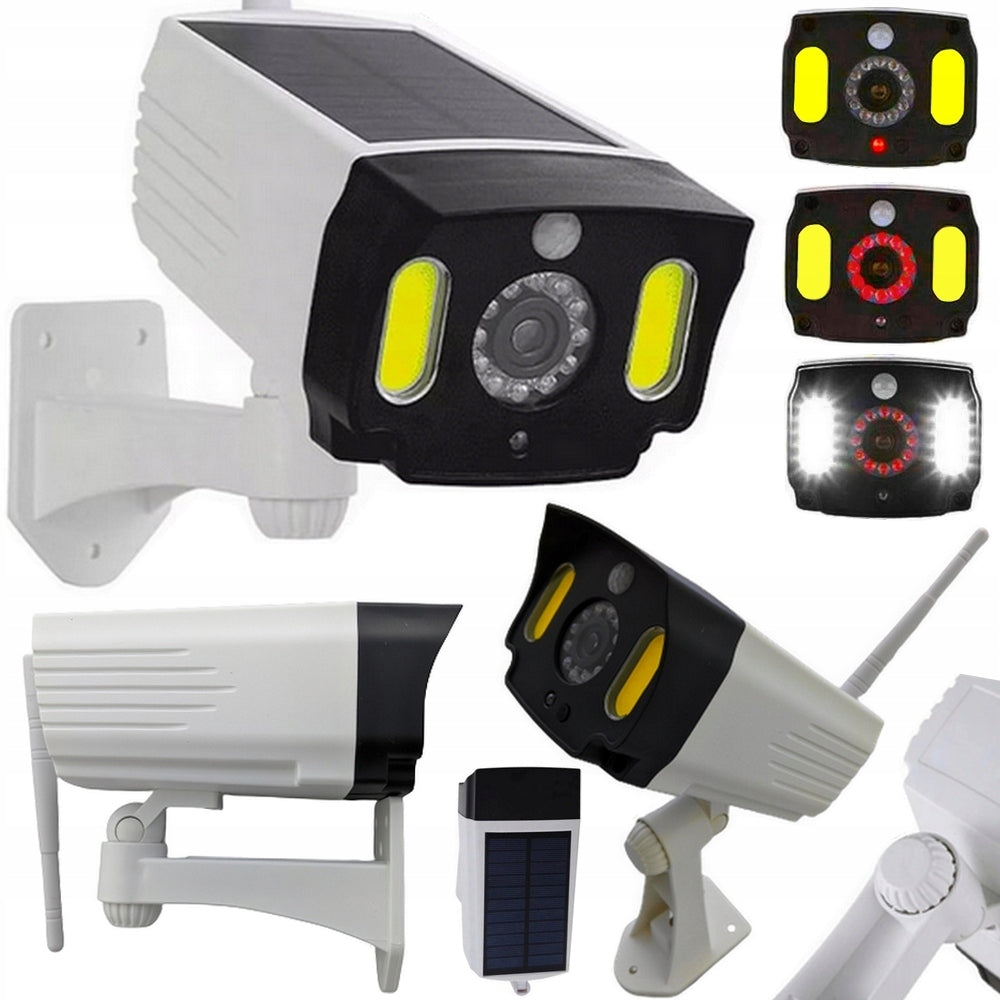 SOLAR LAMP DUMMY CAMERA 2IN1 MOTION SENSOR 20W