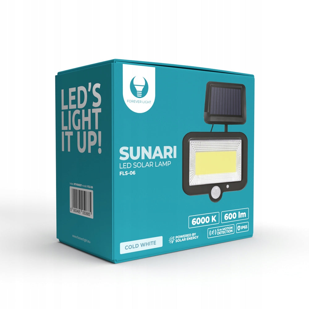 SOLAR LAMP FOR BACKYARD FOREVER LIGHT 8W 600lm 6000K 1800mAh Brand Forever Light