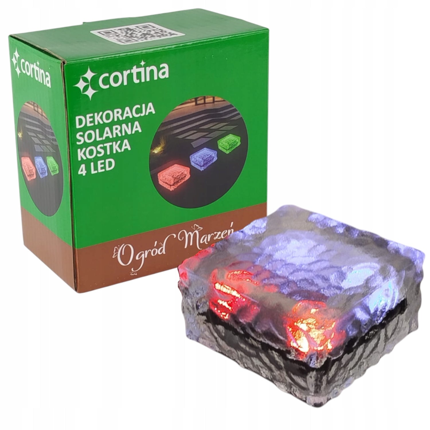 SOLAR LAMP GROUND INRUN LED LAMP CHANGES DECORATIVE COLORS 10 X10CM