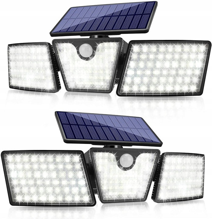 SOLAR LAMP HALOGEN LED DUSK SENSOR 20W 800lm Color black
