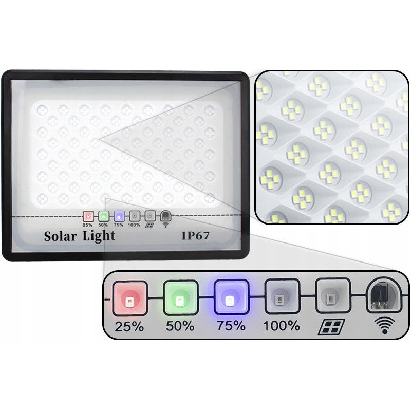 SOLAR LAMP HALOGEN SOLAR FLOODLIGHT LED PANEL 400W MULTI WITH REMOTE CONTROL Manufacturer code LAMPA 400 W