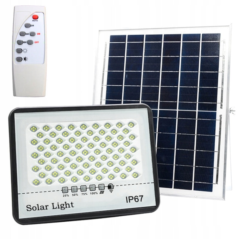 SOLAR LAMP HALOGEN SOLAR FLOODLIGHT LED PANEL 400W MULTI WITH REMOTE CONTROL
