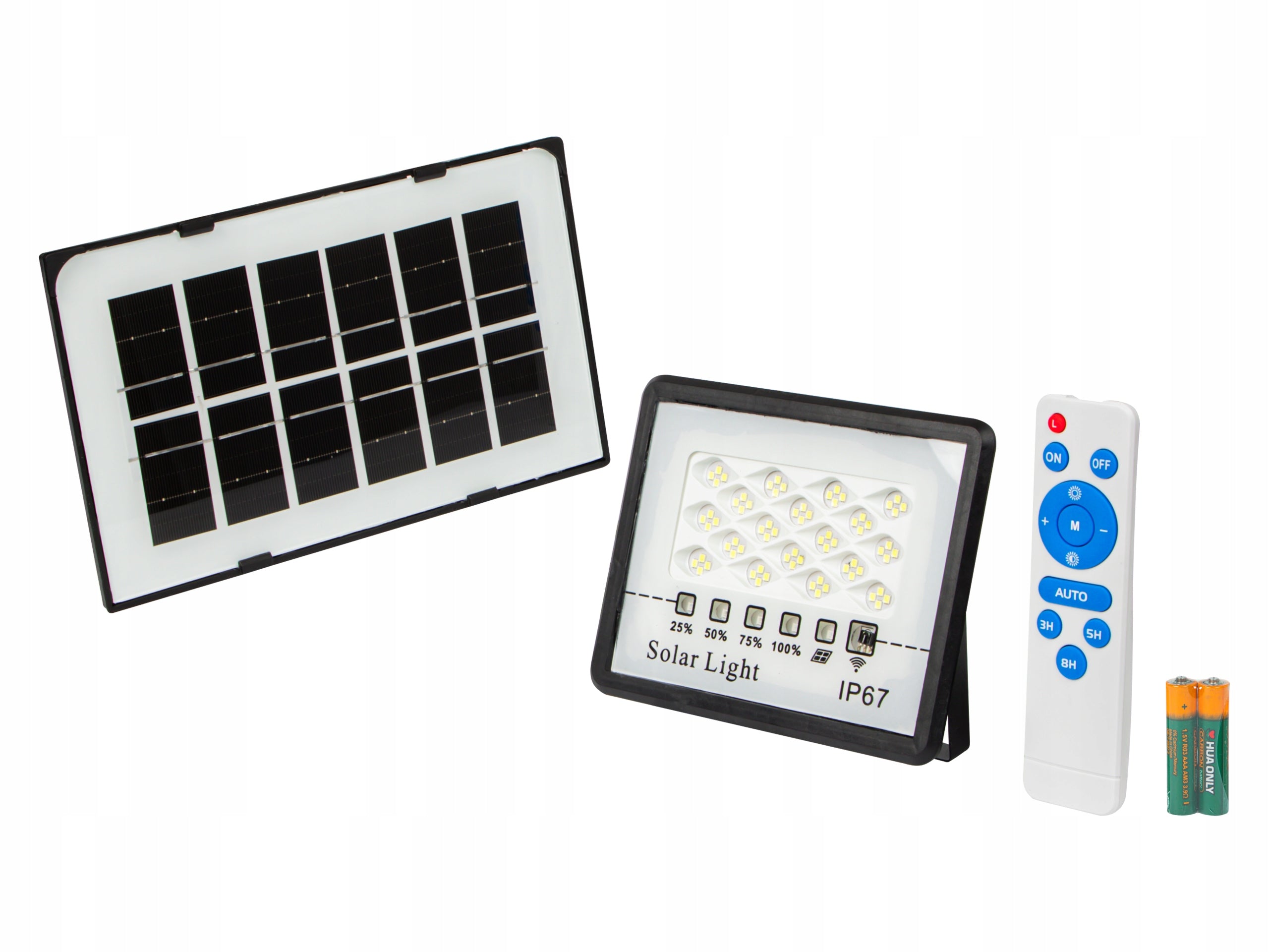 SOLAR LAMP HALOGEN SOLAR LED FLOODLIGHT WITH DUSK SENSOR Color black