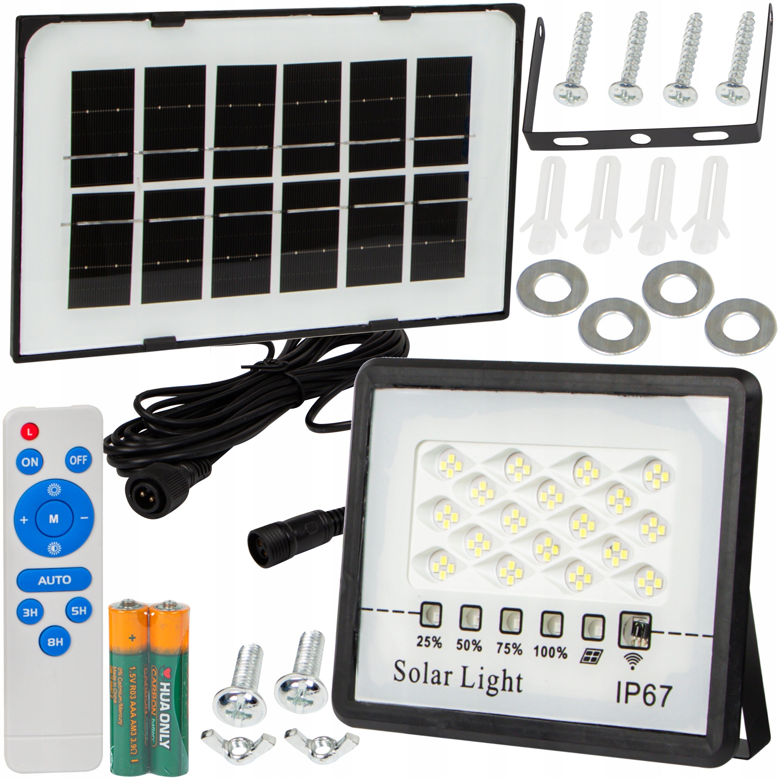 SOLAR LAMP HALOGEN SOLAR LED FLOODLIGHT WITH DUSK SENSOR