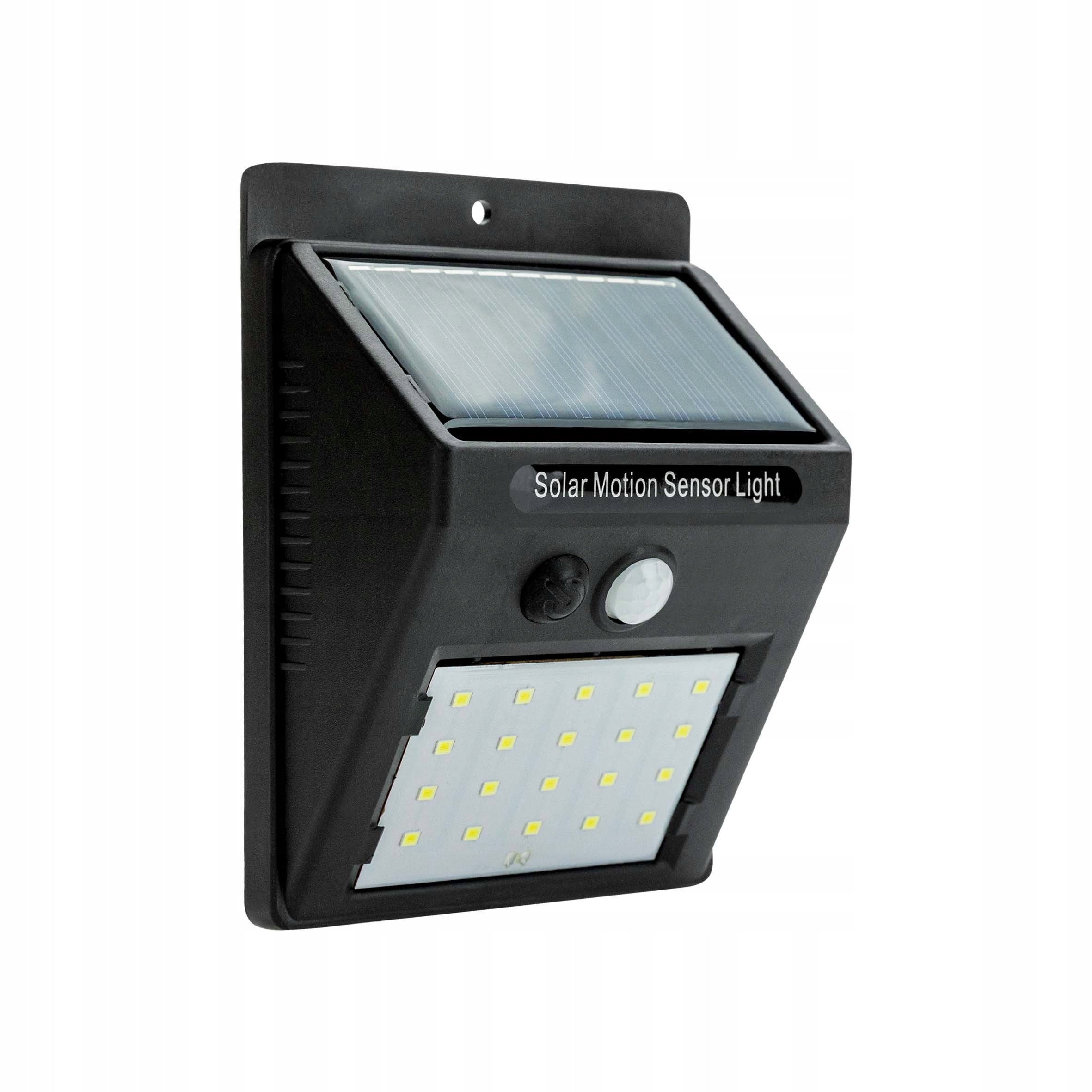 SOLAR LAMP LED MOTION AND DUSK SENSORS OUTDOOR GARDEN 20 LED Brand Przydasie.pl