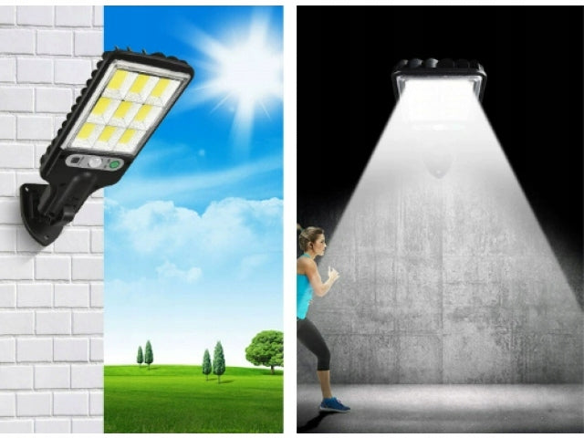 SOLAR LAMP LED TWILIGHT MOTION SENSOR HALOGEN GARDEN WALL Brand SATIS