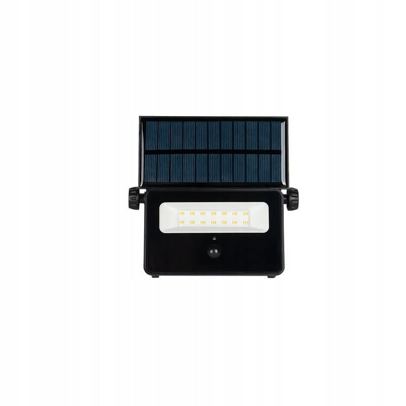 SOLAR LED Floodlight 10W 4500K PIR 200lm Polos Color black