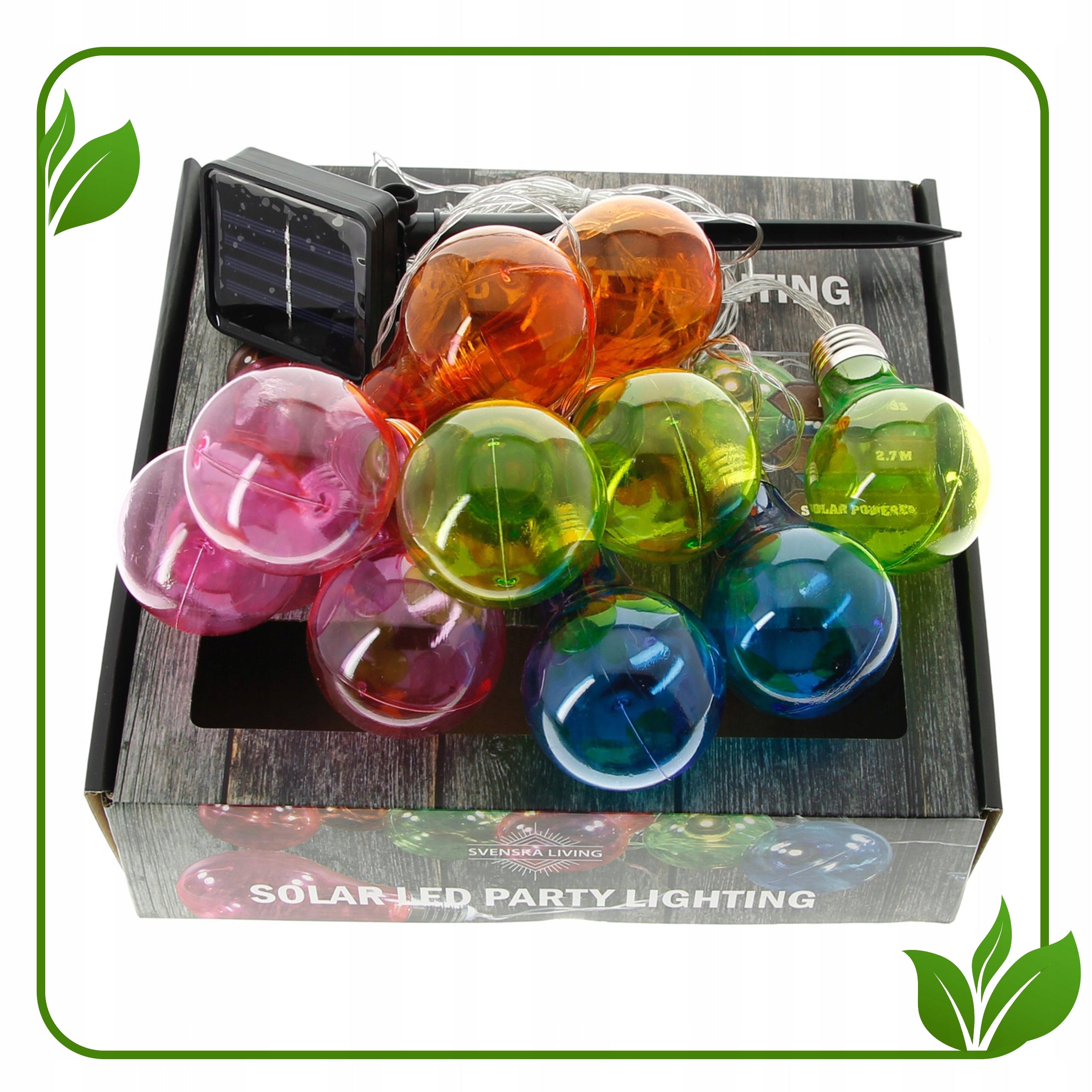 SOLAR LED LIGHTS OUTDOOR GARDEN CHAIN Packaging status original
