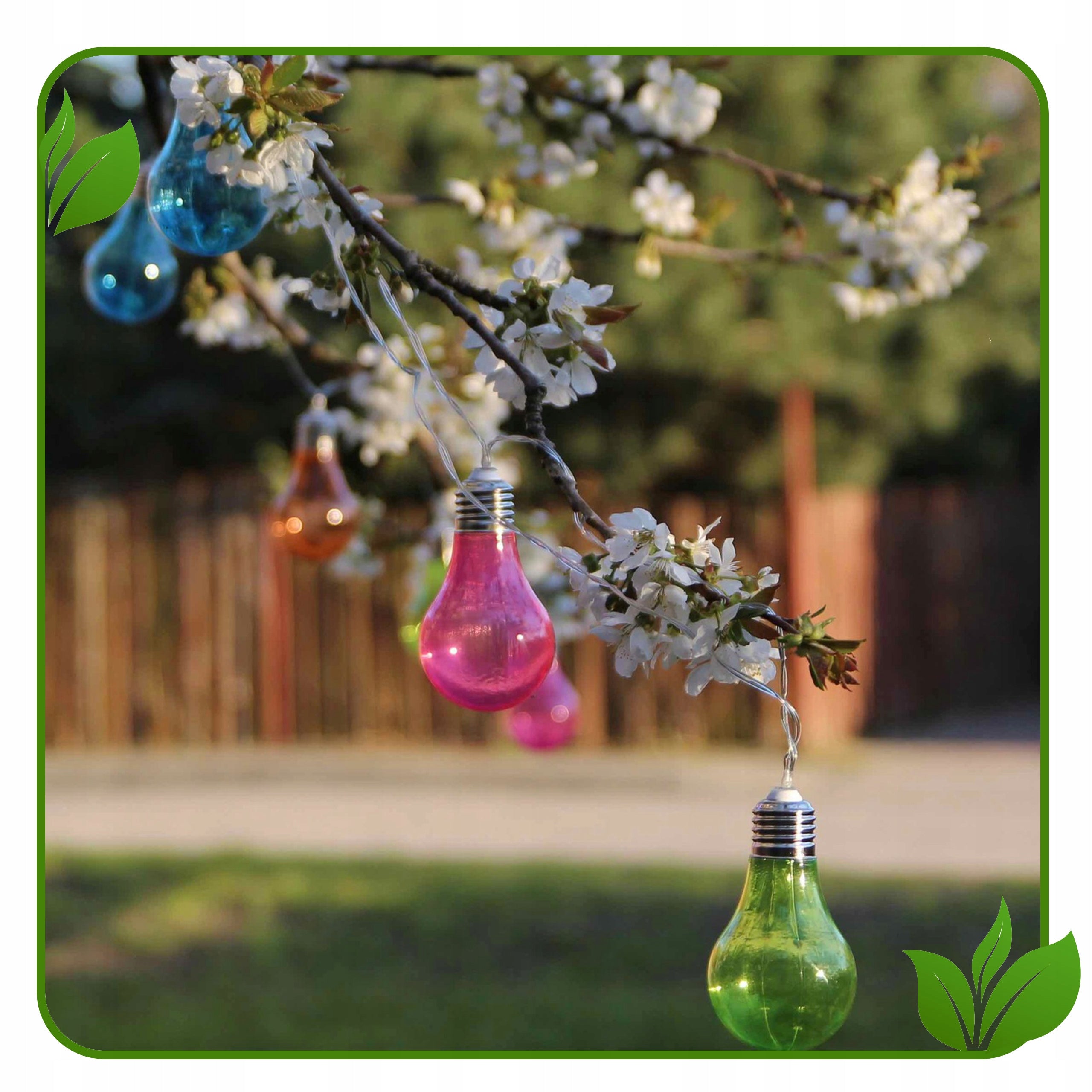 SOLAR LED LIGHTS OUTDOOR GARDEN CHAIN Power supply solar