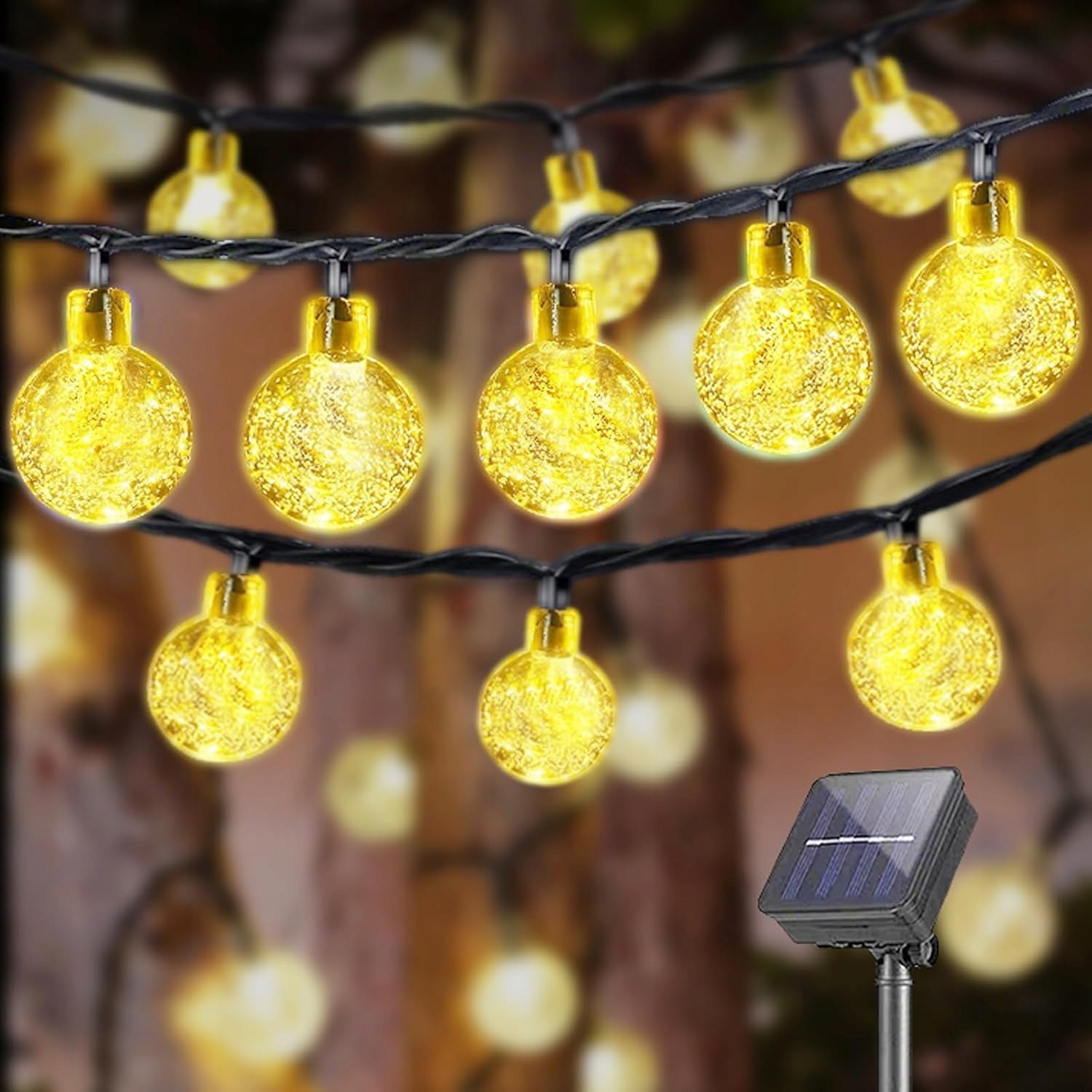 SOLAR LIGHT CHAIN 40 LEDS 10M IP44 8 OPERATING MODES