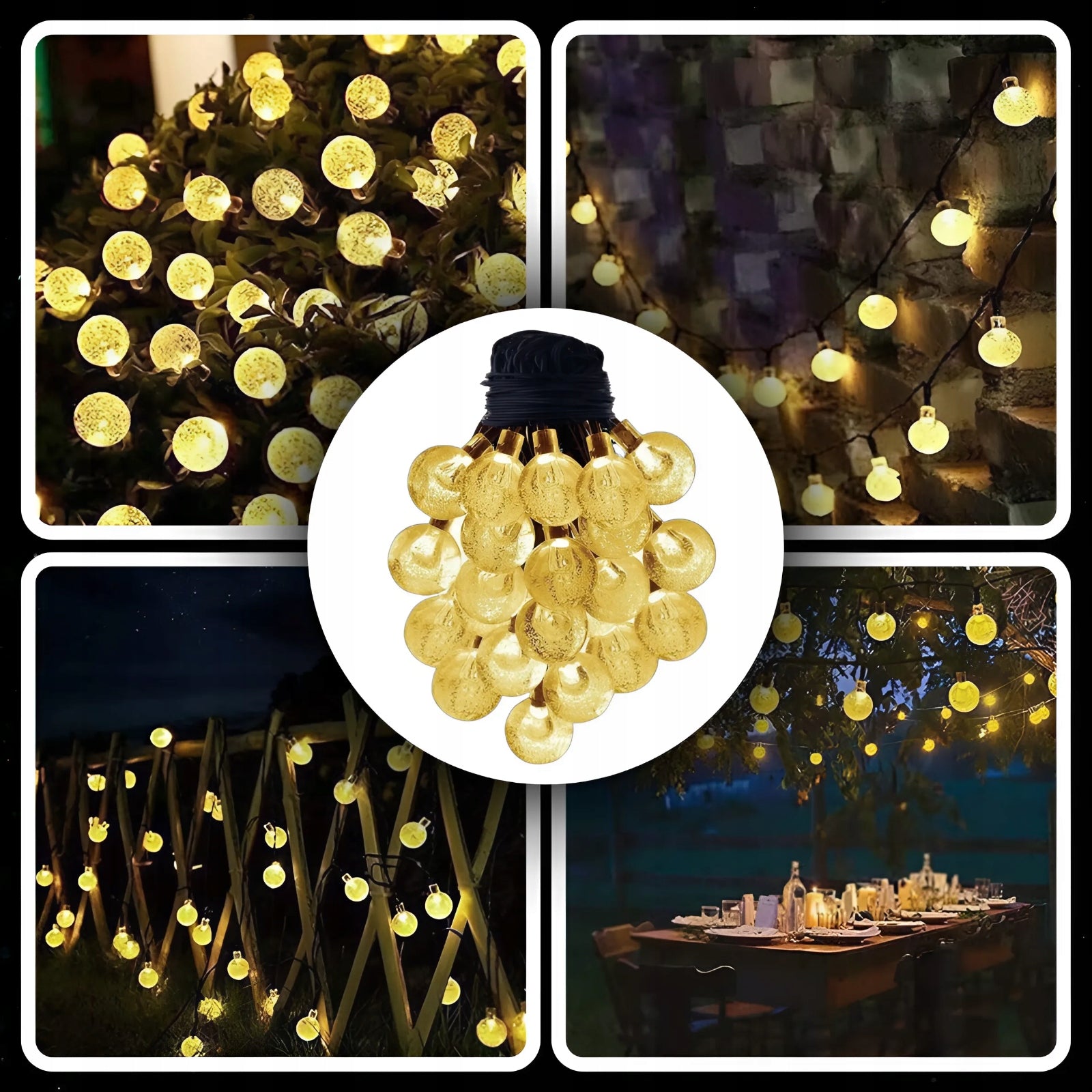 SOLAR LIGHTS SOLAR GARDEN GARLAND 100x LED FOR BALCONY 10M SOLARY Brand MEMFLOW