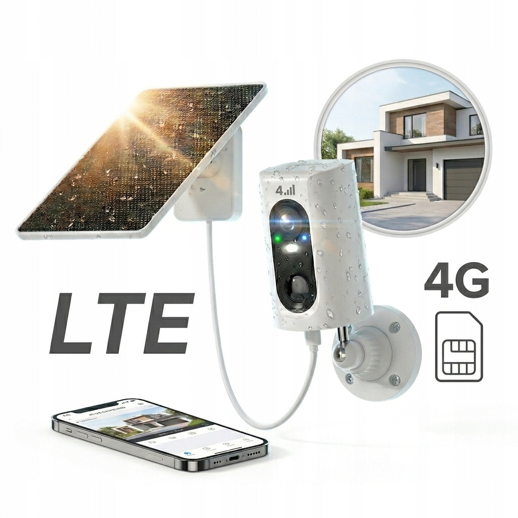 SOLAR OUTDOOR CAMERA FOR SIM CARD TO BUILD A HOUSE FOR A PLOT OF LAND TO THE FOREST