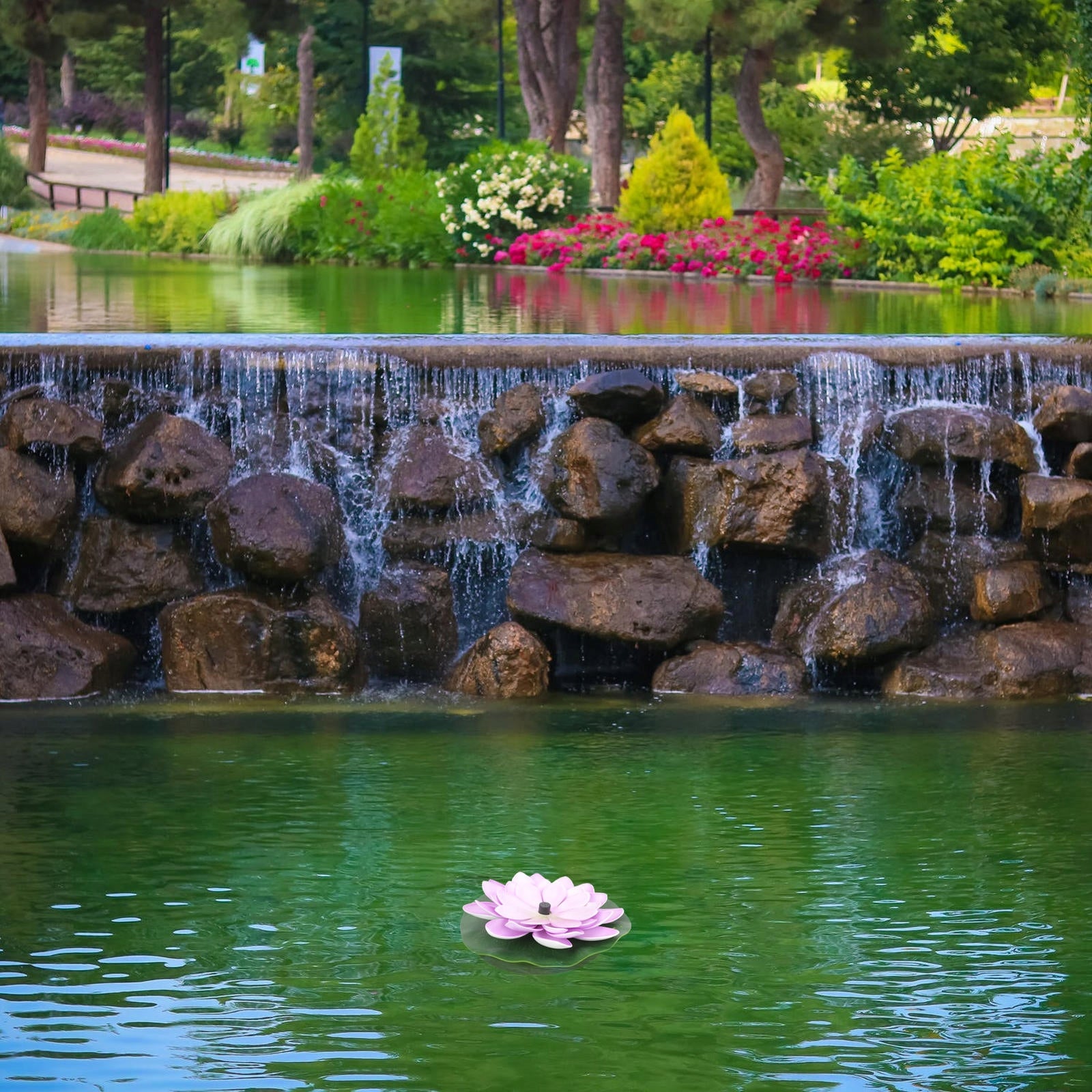 SOLAR POND FOUNTAIN Purple LILY FLOATING GARDEN PUMP Manufacturer code 251028616