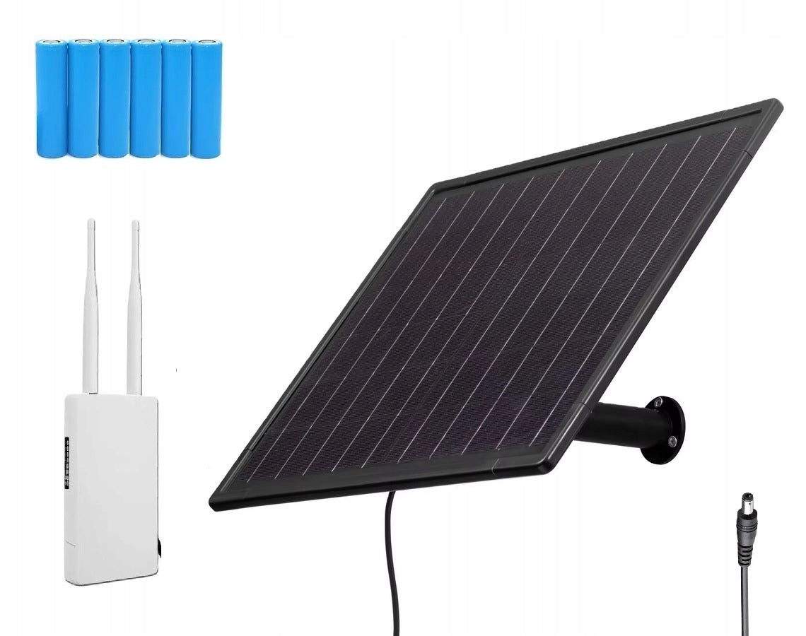SOLAR ROUTER MODEM WIFI TO SIM CARD 4G LTE SOLAR PANEL 25W