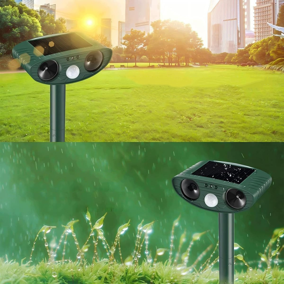 SOLAR ULTRASONIC FOX REPELLENT WILD ROE DEER BEAVER HARES Brand no brand