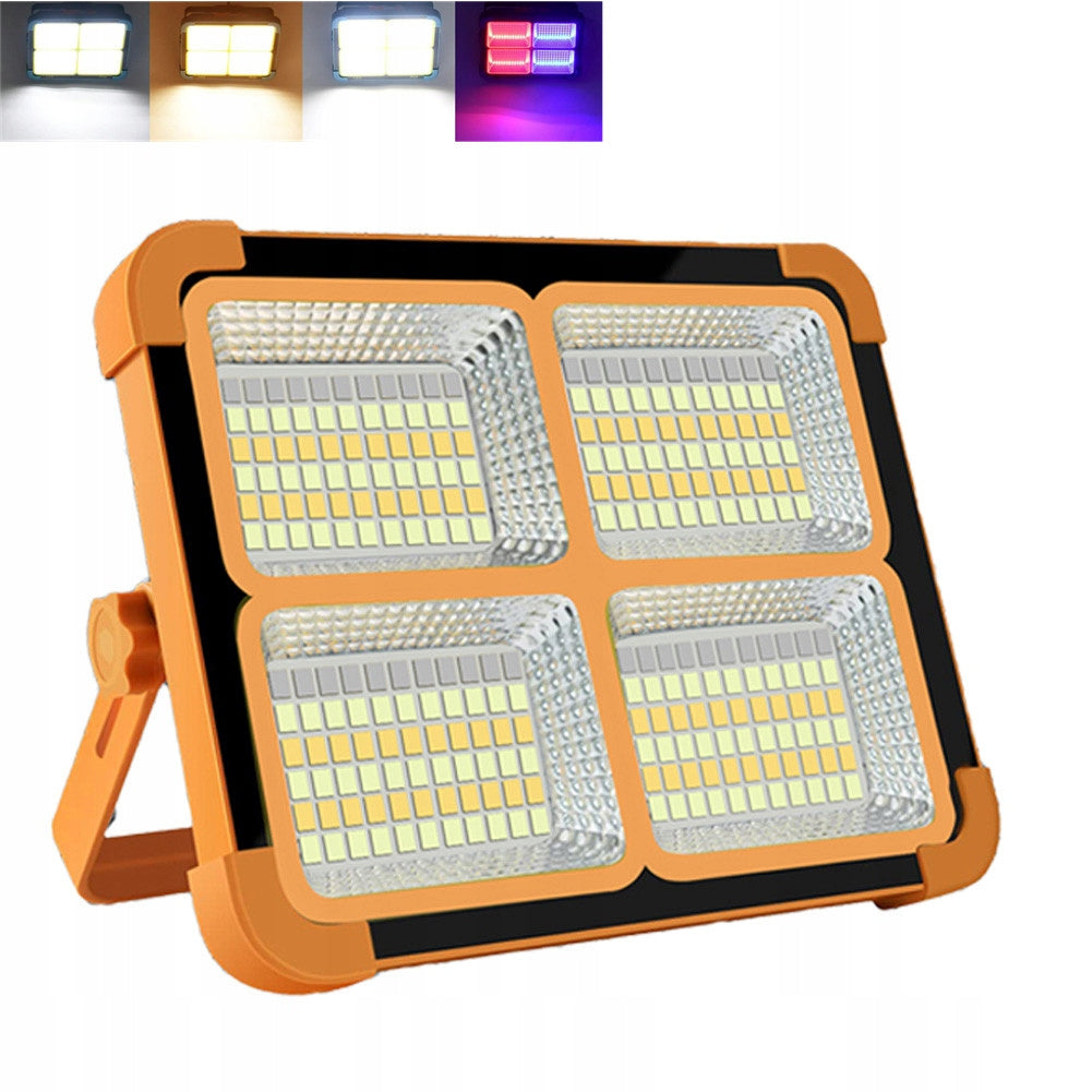 SOLAR WORK LAMP 264 LED HALOGEN SPOTLIGHT 15000mAh