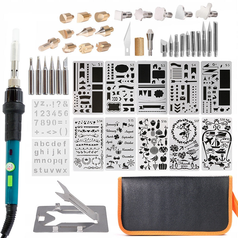 SOLDERING IRON PYROGRAPH HOTAIR WEP 60W WOOD BURNER dcs3kit6 49 elements
