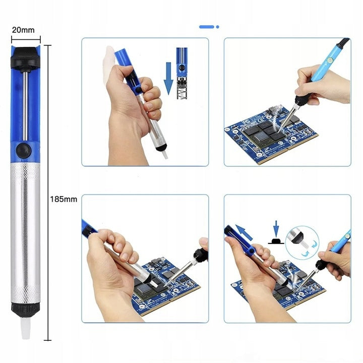 SOLDERING IRON SET SOLDERING IRON 60W SUCTION TWEEZERS CASE 15 ELEMENTS Brand Kopier