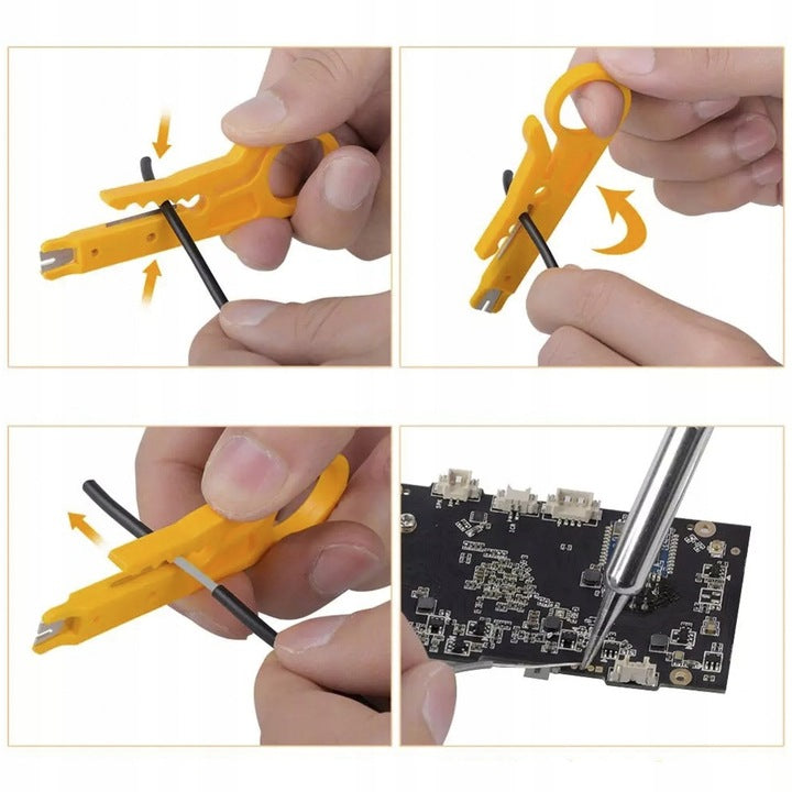 SOLDERING IRON SET SOLDERING IRON 60W SUCTION TWEEZERS CASE 15 ELEMENTS Model 05661