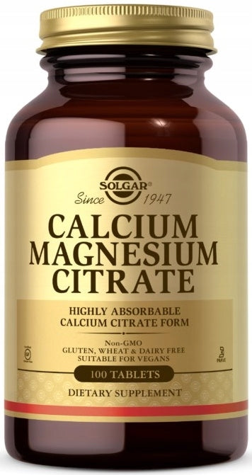 SOLGAR CALCIUM AND MAGNESIUM CITRATE 100t