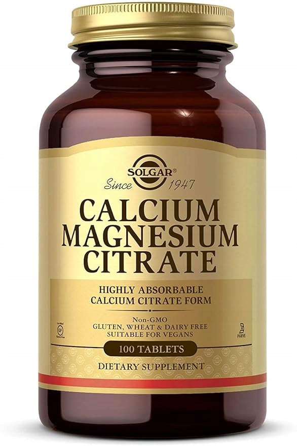 SOLGAR Calcium Magnesium Citrate 100 tablets MAGNESIUM