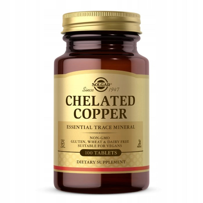 SOLGAR Chelated Copper - Copper Chelat (100 tabs)