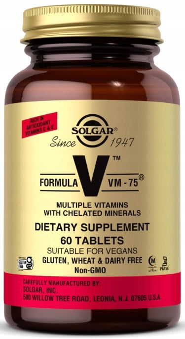 SOLGAR FORMULA VM-75 60t VITAMINS MINERALS COMPLEX
