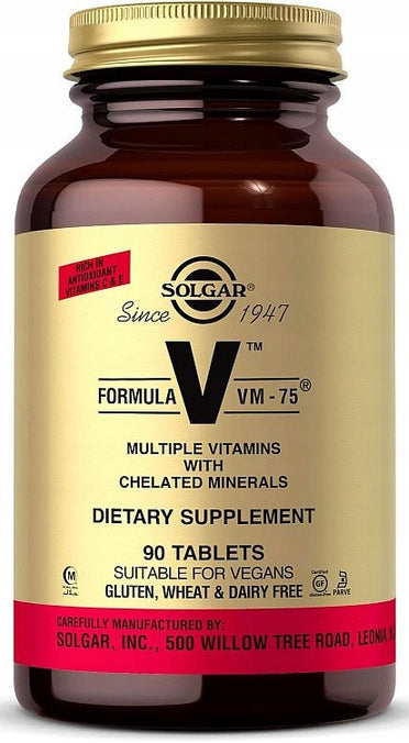 SOLGAR FORMULA VM-75 90t VITAMINS MINERALS COMPLEX
