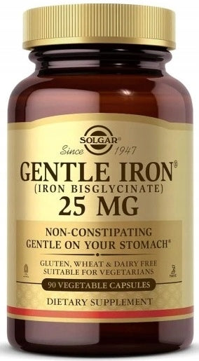 SOLGAR IRON CHELAT 25mg 90 GENTLE IRON IMMUNITY