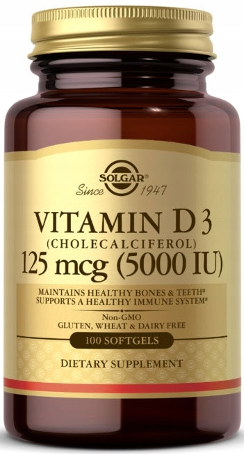 SOLGAR VITAMIN D3 125 MCG 100sk IMMUNITY