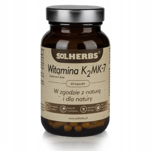SOLHERBS Vitamin K2MK-7, 60 capsules